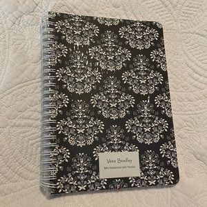 Black & White Vera Bradley Mini Notebook Journal Pocket Sealed Chandelier Noir